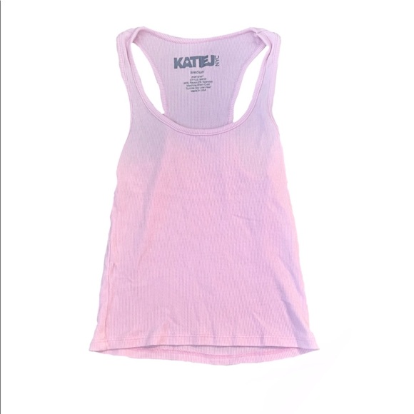 KatieJ NYC Baby Pink Mandi Tank Medium - Picture 1 of 4